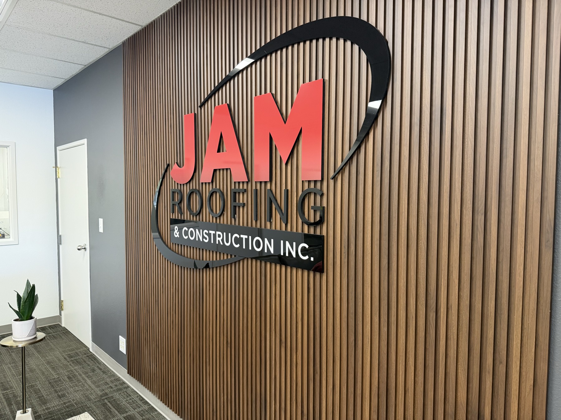 Inside the JAM Roofing office